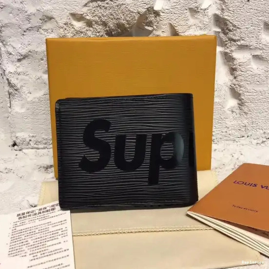 Cheap supreme pocket Vuitton Louis wallet 0621